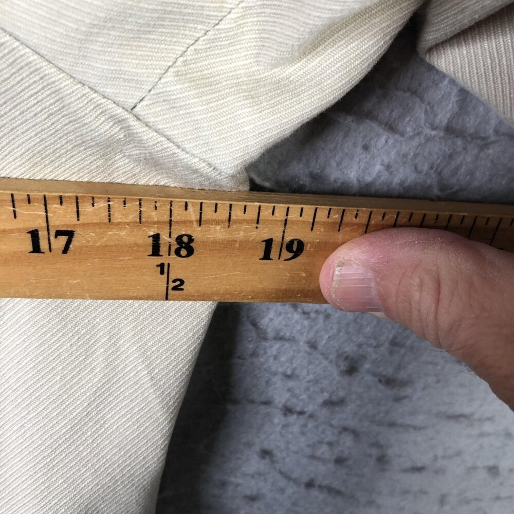 Esprit Jacket Womens Medium Beige Double Breasted Military Y2K Preppy Peacoat - Picture 3 of 16